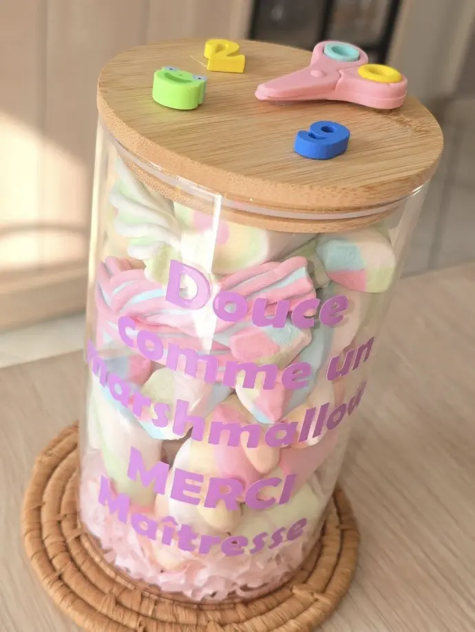 Bocale personnalisé, Charleroi, cadeau prof 