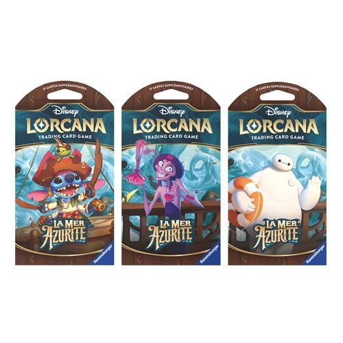 Disney Lorcana Booster Sleeved_fr_set 6 La Mer Azurite (Illu Aléatoire)