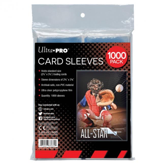 Ultra Pro 2.5 Inch X 3.5 Inch Card Sleeves 1000 Pack